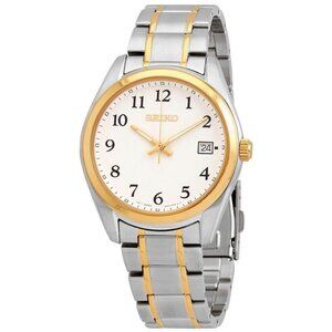 FX03589B NWT Seiko Fashion Men's Quartz Steel Authentic Watch